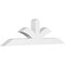 Ekena Millwork Richland Architectural Grade PVC Gable Bracket, 84"W x 24 1/2"H x 6"D x 6"F, 7/12 Pitch GBP084X25X0606RIC00 - alternate 1